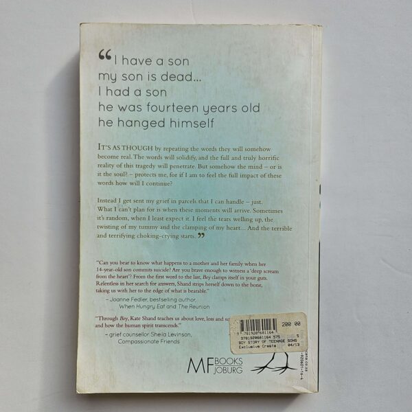 Boy: The Story of My Teenage Son's Suicide by Kate Shand - The Paperhound Online Bookshop Boy: The Story of My Teenage Son's Suicide by Kate Shand (Paperback)
