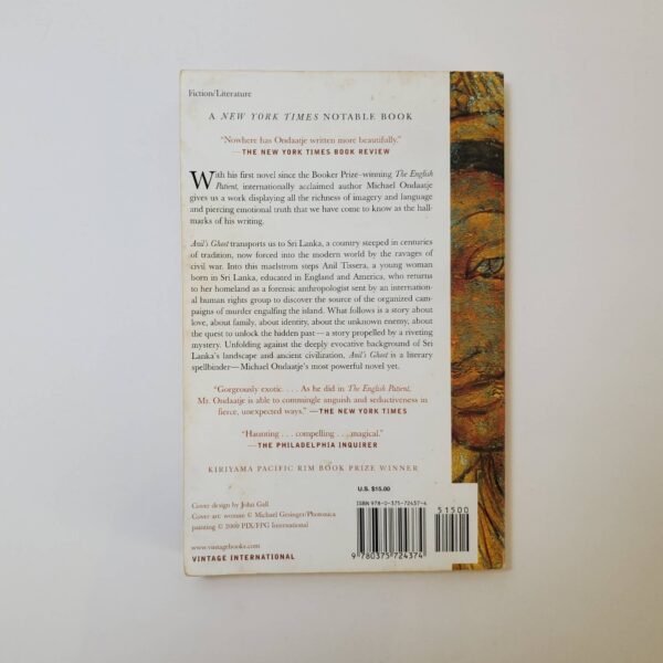 Anil's Ghost by Michael Ondaatje (Paperback)