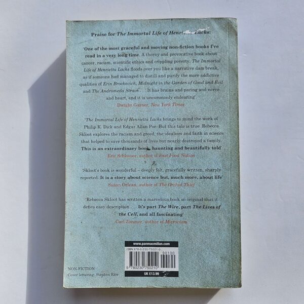 The Immortal Life Of Henrietta Lacks by Rebecca Skloot - The Paperhound Online Bookshop The Immortal Life Of Henrietta Lacks by Rebecca Skloot (Paperback)