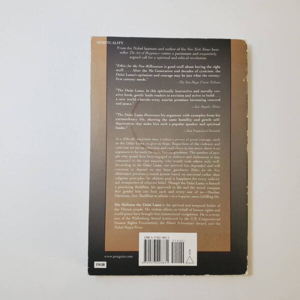 Ethics For The New Millennium by Dalai Lama (Paperback)