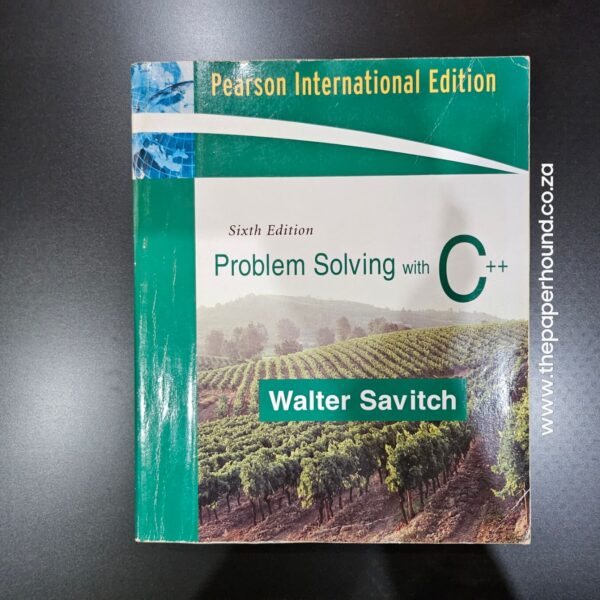 Problem Solving With C++ by W Savitch - The Paperhound Online Bookshop Problem Solving With C++ by W Savitch (6th Edition) (Paperback)
