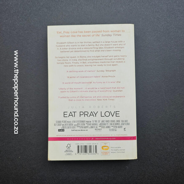 Eat Pray Love by Elizabeth Gilbert (Paperback)