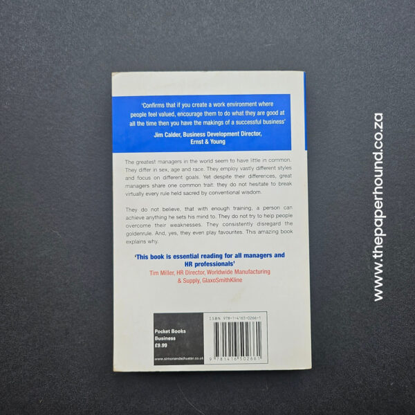 First, Break All The Rules by Marcus Buckingham & Curt Coffman (Paperback)